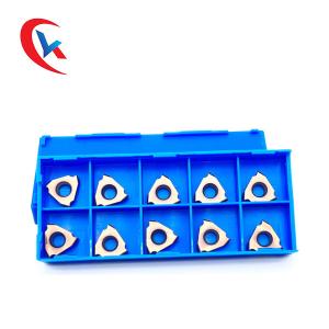 Wholesale TGF32L200-R0.75 Customized Slot Width 3 Cutting Edges PVD Coating Left Hand Knife Carbide Grooving Inserts from china suppliers