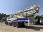 3 Axles 47M Used Concrete Boom Truck 11/7 Mpa One Button 120M3/H