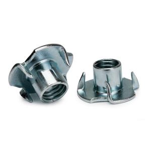Wholesale DIN1624 Class 4 Cold Forged Pronged Tee Nuts UNC Coarse Thread Zinc Plated from china suppliers