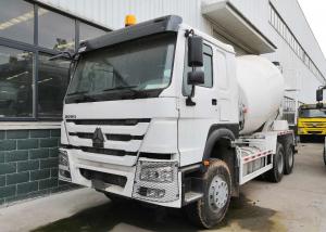 Wholesale White 10CBM Concrete Mixer Truck , RHD 10 Wheels Concrete Mixer Pump Truck from china suppliers