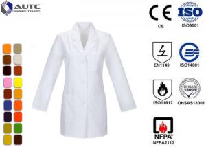 Wholesale Long Sleeve Disposable Medical Workwear Notched Collar Three Pockets from china suppliers