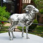 Stainless Steel Bighorn Sheep Sculpture