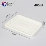Customized Disposable plastic cornstarch compostable meat trays/food tray/fruit