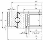 Machinery Single-Row 4 Point Contact Ball Slewing Ring Bearing 500.20A