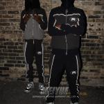 Custom Made Windbreaker Tracksuit Nylon Sweat Suits Jacket And Sweatpants Set