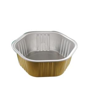 Wholesale Food Colorful Rectangular Mini Aluminum Pan Foil Cupcake Pans Baking Cups With Lids from china suppliers