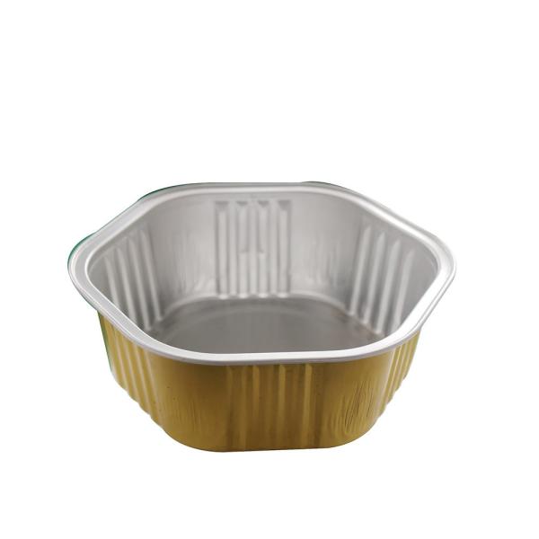 Food Colorful Rectangular Mini Aluminum Pan Foil Cupcake Pans Baking Cups With