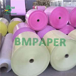 Wholesale 50 - 60g NCR Roll Carbonless Copy Paper CF CFB CB Paper 240mm 610mm 860mm Wide from china suppliers