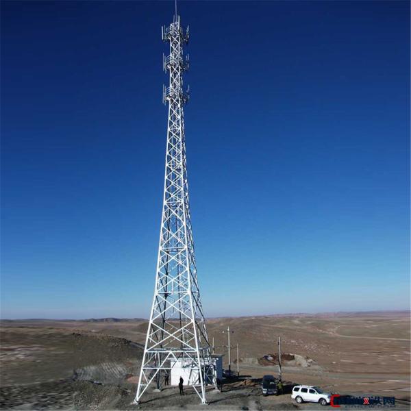 High Density Transmission Lattice Tower Telecommunication Steel For Power