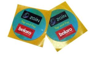 Wholesale 13.56 MHz HF RFID Circular Sticker Label Adhesive With Custom Printing from china suppliers