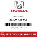 FCC Genuine Four Wheel Manual Transmission Auto Clutch Cover For Honda Civic,