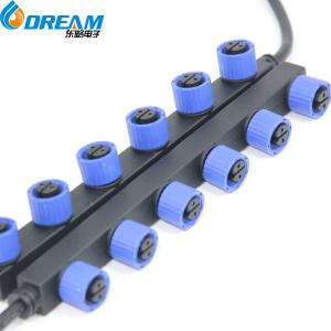 Wholesale F Type 1 Male to 2 3 4 Female Head Splitter 2pin 1.0 Square Male Female Connector for Automotive from china suppliers