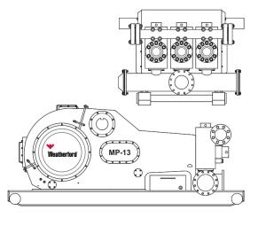 Wholesale Weatherford MP-13 mud pump fluid end module, liners, pistons, valevs same as Weatherford from china suppliers