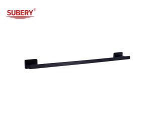 Wholesale Zinc Bathroom Towel Rack Single Matt Black Oem Zinc Base Rectangle Shape from china suppliers