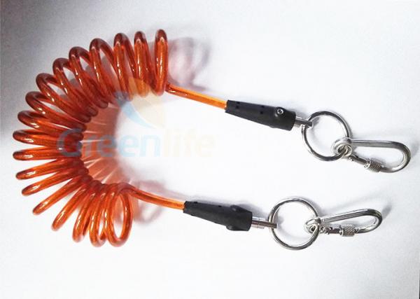 Quality Big 5.5MM Strong Steel Quick Release Lanyard , Scaffolding Tool Safety Lanyards for sale