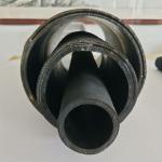 4" Rubber Dry Cement Hose Heavy Duty Black Color Abrastion Resistant