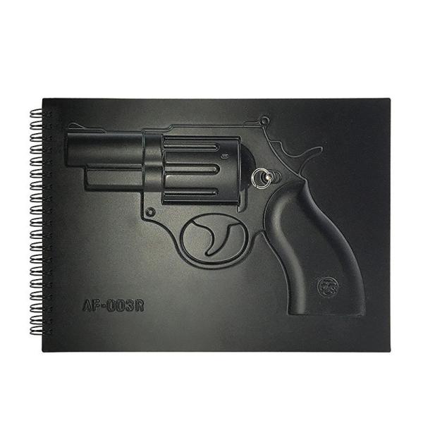 Black Customized Font Notebook Universal Writing Gun Knife Tactical Hard Cover