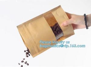 Wholesale zipper. ziplock, Custom printed paper bread bags use for food packaging,Open Top Kraft Paper Laminated Foil Lined Flat B from china suppliers