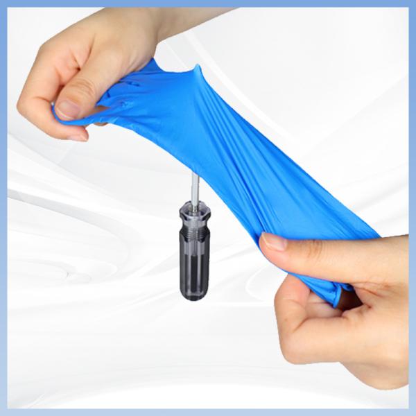 Blue Disposable PVC Gloves Antibacterial Antifouling Food Grade Disposable