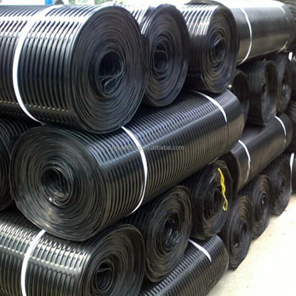 Low Black 220kN PP HDPE uniaxial geogrid for retaining wall and road reinforceme