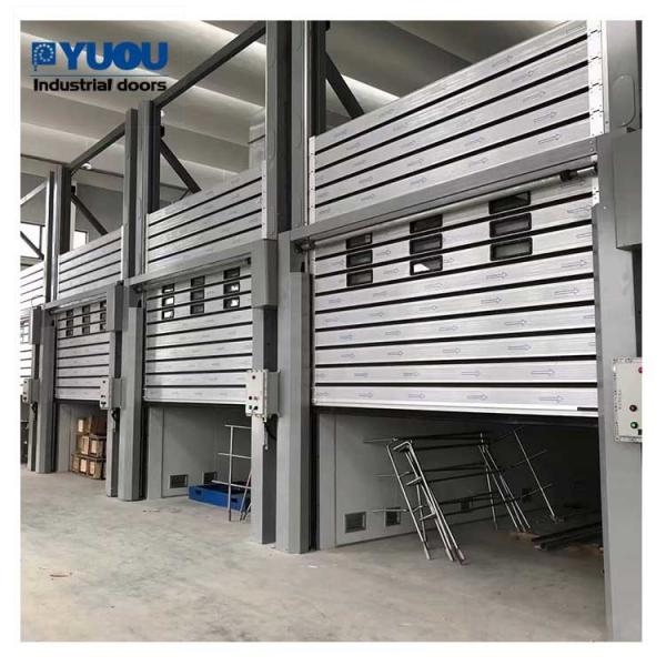 8*8m Aluminum Electric Roller Shutter Doors White RAL 9010 Class 12 Wind
