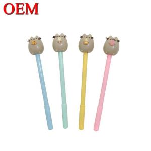 Wholesale Customized ABS Cute Cat Toy Pen Topper OEM 3D Figure Pencil Topper from china suppliers
