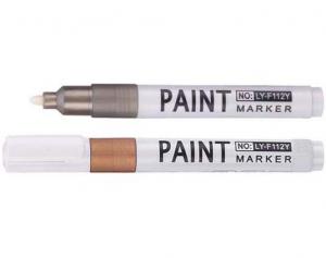 China quick dry ink golden and silver paint marker,oil ink paint marker pen from china factory on sale