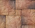 Castle Ledge Slate Exterior Embossed Red Artificial White Exterior Faux Stone