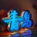 Custom Designs Infinity Mirror Logo Rgb Neon Sign Light Boxes for Indoor