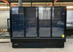 Plug In Air Cooling 4 Glass Door Merchandiser Freezer R404a Refrigerated