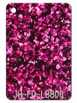 Irregular Black Bottom Large Glitter Acrylic Sheet 3-15mm 4 × 8 Single Side