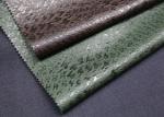 Normal Peeling Strength Soft PU Leather , Green Fake Leather Fabric For Sofa