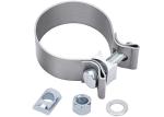 2.5" 2 1/2 Narrow Band Muffler Seal 304 Stainless Steel Exhaust Clamps