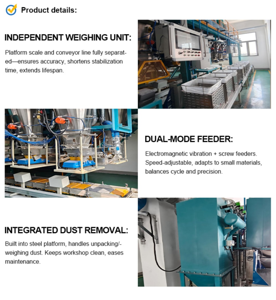 PLC Control System Plastic High Speed Mixer Weighing Batching Equipment