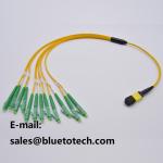 Yellow Color MPO MTP 24 Core Fiber Optic Patch Cables UPC Polish
