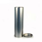 Round Silver Wine Bottle Metal Tins