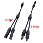 MC4 Solar Photovoltaic Cable 2 Branch Y Type 3 Way Plug ISO9001 VGA