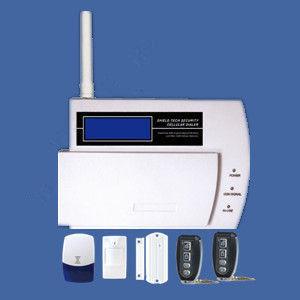 China GSM wireless home alarms in LED screen supporting CID on sale
