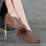 S495 Spring And Summer New Leather Increased Thick-Soled Women'S Shoes Original