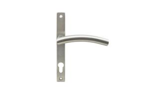Wholesale Narrow plate front door handle set external for slim profile door from china suppliers