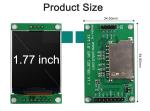 Polcd ST7262 1.77 Inch 24 Bit Lcd 128X160 TFT Touch Screen 300 Nit