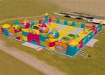 Fun City Kids Outdoor Inflatable Playground Multiplay Area For Activity Event