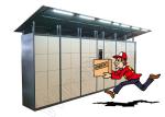 Smart Hotel Parcel Delivery Lockers Community SMS Post Courier Express Click