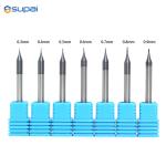 Micro Diameter 55 Corner Radius 2 Flute DLC Coating End Mill Cutter For Copper