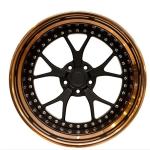 customization deep dish brushed red 18 19 20 2122 Inch 3 piece wheels forged