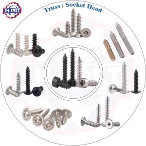 Wholesale Black Round Head Self-Tapping Screw with Hex Socket Drive Metric Stainless Steel from china suppliers
