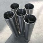 High Performance Wedge Wire Screen Filter Rating 27%-80% Filter Mesh