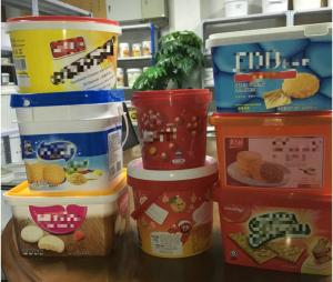Wholesale OEM IML Rigid PP Plastic Container Ice Cream Tub Square Lid with Tamper Resistance from china suppliers