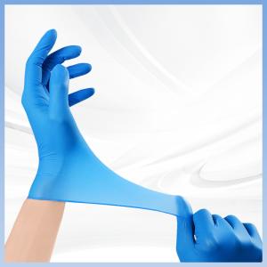 Wholesale Laboratory Household Cleaning Gloves Blue Nitrile Chemical Resistant Disposable Gloves from china suppliers