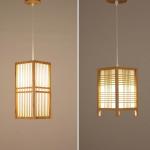 Natural Willow Rattan Branch Pendant lamp Fixtures For Indoor home Lighting (WH